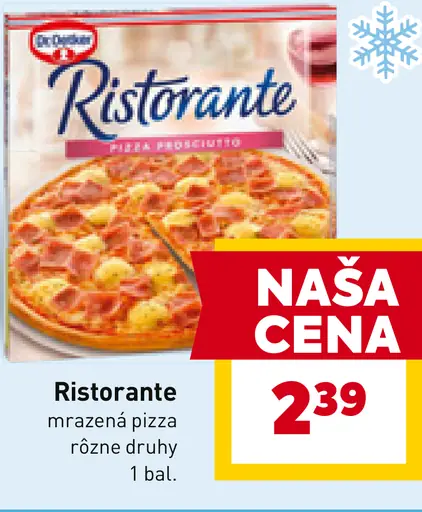 Ristorante mrazená pizza