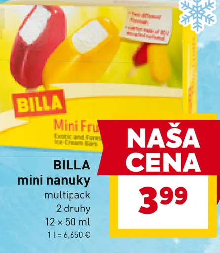 BILLA mini nanuky