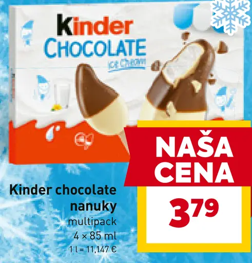 Kinder chocolate nanuky