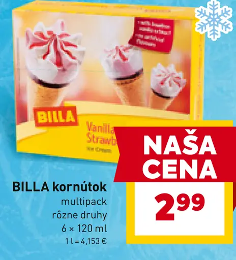 BILLA kornútok
