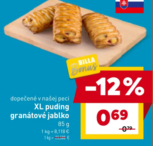 XL puding granátové jablko
