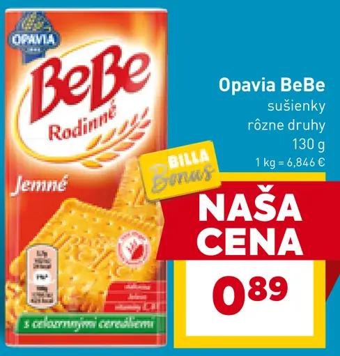 Opavia BeBe sušienky