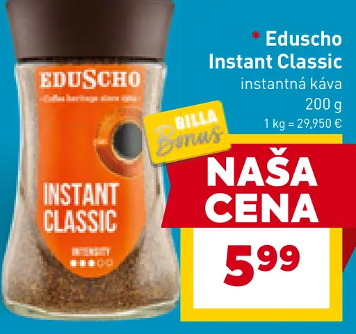 Eduscho Instant Classic instantná káva