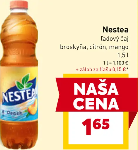 Nestea ľadový čaj broskyňa, citrón, mango