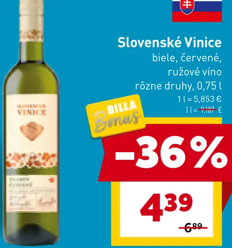 Slovenské vinice Víno