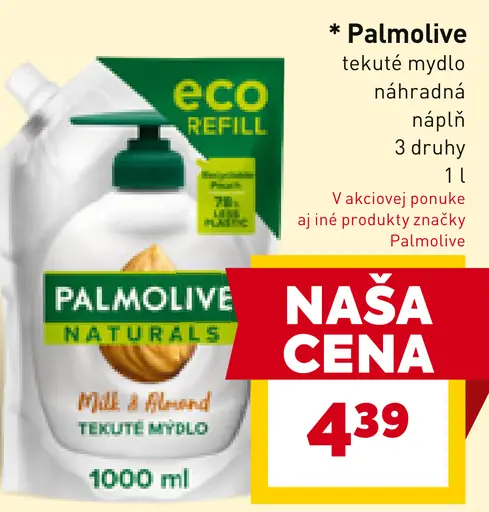Palmolive tekuté mydlo náhradná náplň