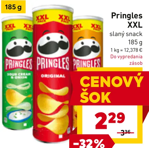 Pringles slaný snack