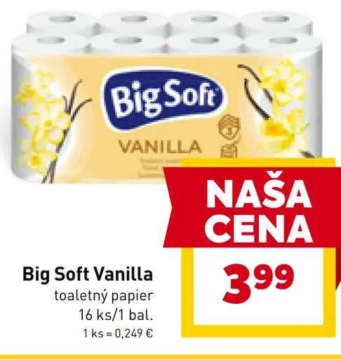 Big Soft Vanilla toaletný papier