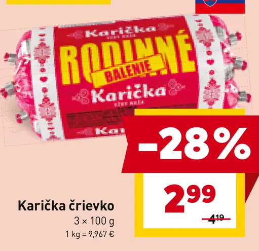 Karička črievko