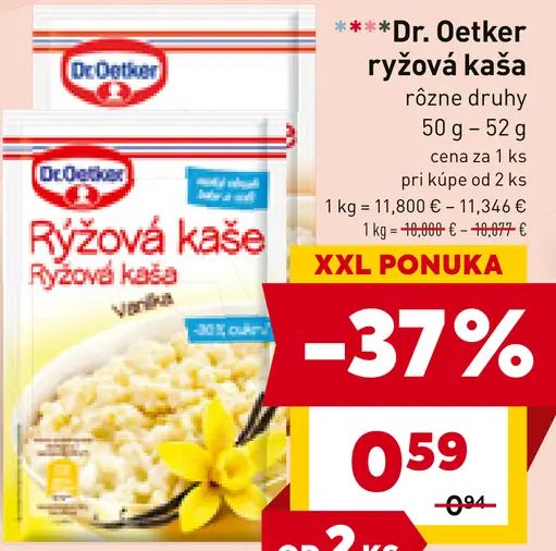 Dr. Oetker ryžová kaša
