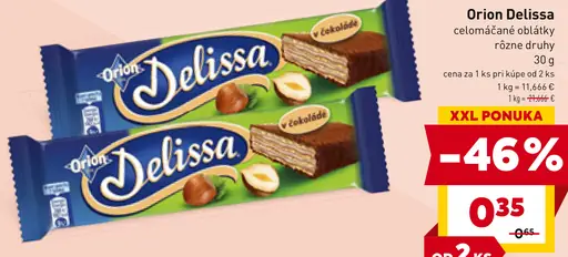 Orion Delissa celočokoládové oblátky