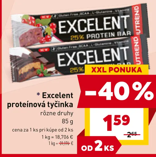 Excellent proteínová tyčinka