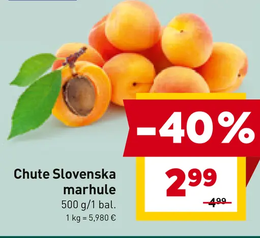 Chute Slovenska marhule