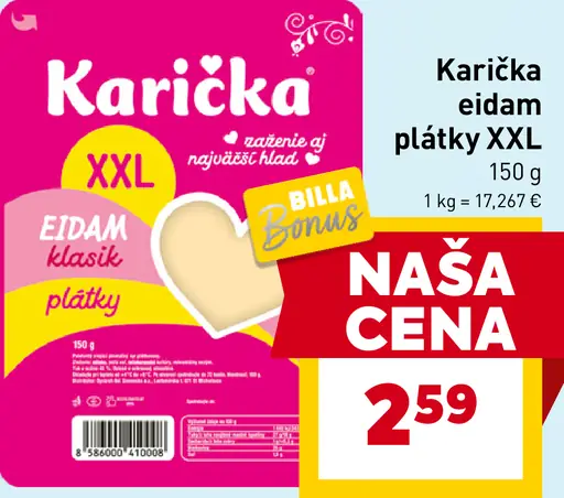 Karička Eidam plátky XXL