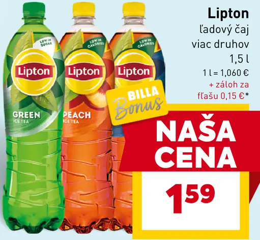 Lipton Ice Tea ľadový čaj s príchuťou broskyne