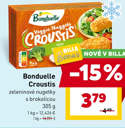 Bonduelle Croustis zeleninové nuggety s brokolicou