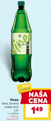 Vinea biela, červená nealko strik