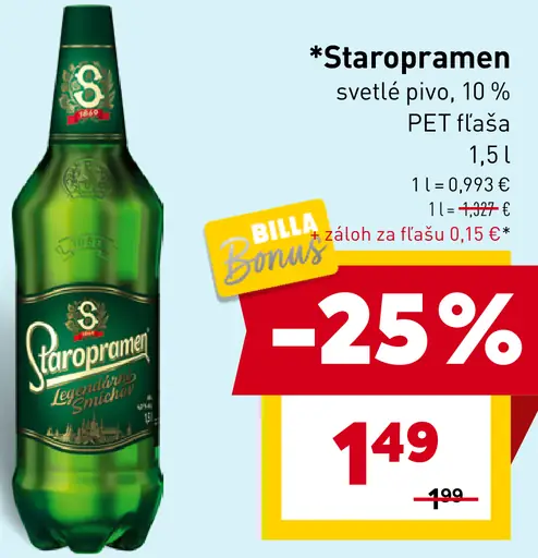 Staropramen Svetlé Pivo
