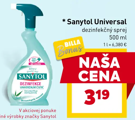 Sanytol Universal dezinfekčný sprej