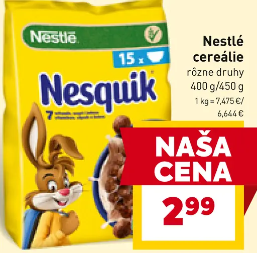 Nestlé cereálie