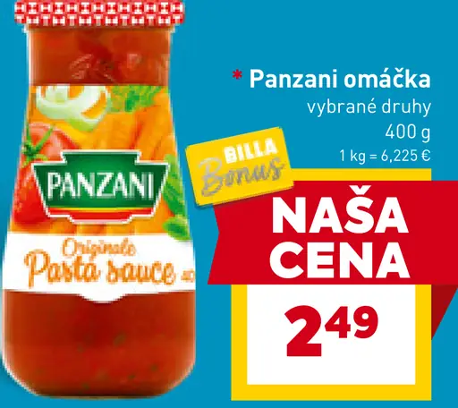 Panzani omáčka