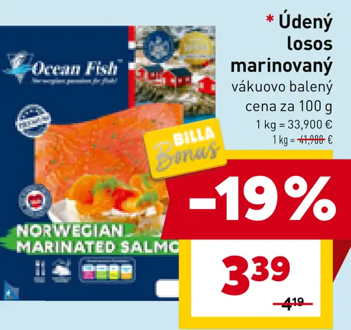 Ocean Fish Údený losos marinovaný