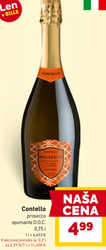 Contello prosecco spumante D.O.C.