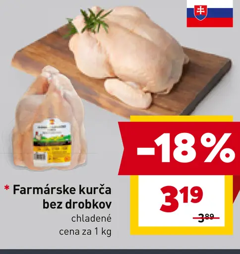 Farmárske kurča bez drobkov