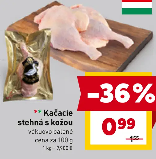 Kačacie stehná s kožou