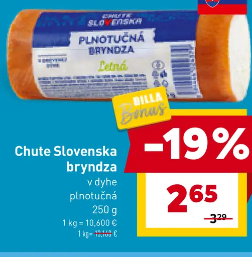 Chute Slovenska bryndza