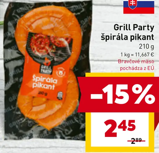 Grill Party Spirálka Pikant