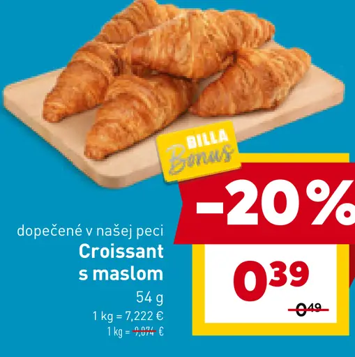 Croissant s maslom