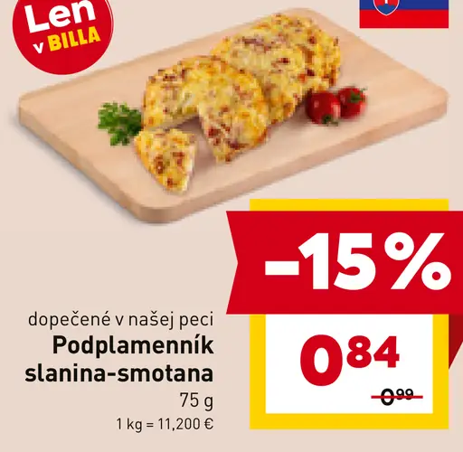 Podplamenník slanina-smotana
