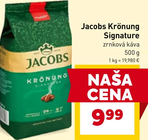 Jacobs krönung signature zrnková káva