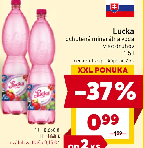 Lucka ochutená minerálna voda
