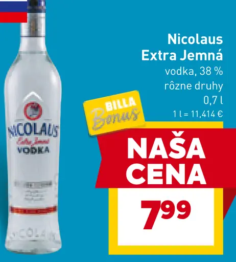 Nicolaus Extra Jemná Vodka