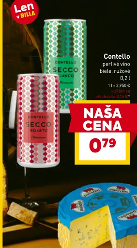 Contello Secco perlivé víno