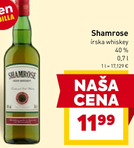 Shamrose írska whiskey