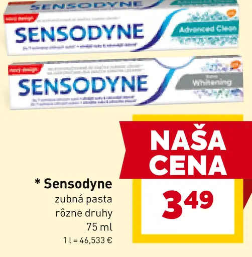 Sensodyne zubná pasta
