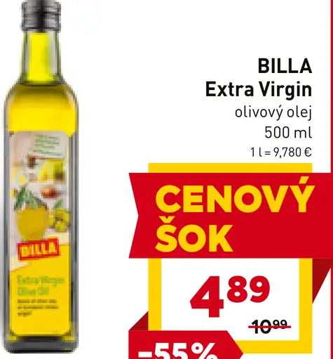 BILLA Olivový olej Extra Virgin