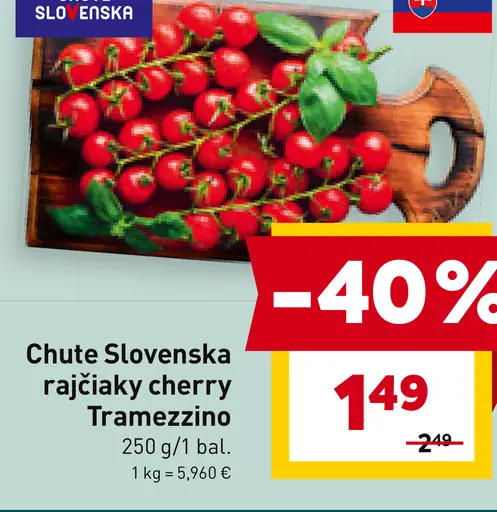 Chute Slovenska rajčiaky cherry Tramezzino