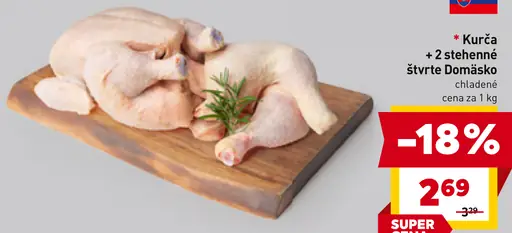 Kurča + 2 stehnenné štvrte Domäsko