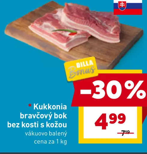 Kukkonia bravčový bok bez kosti s kožou