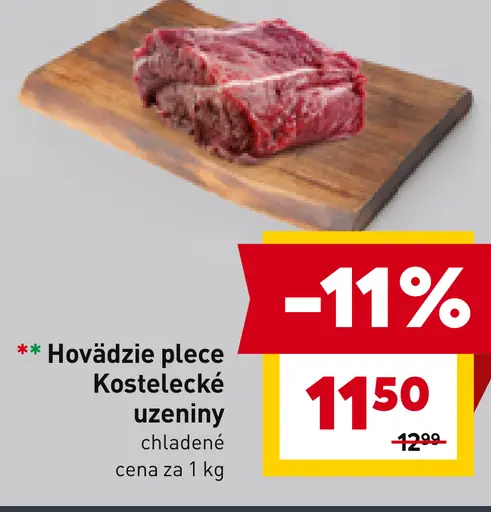 Hovädzie plece Kostelecké uzeniny