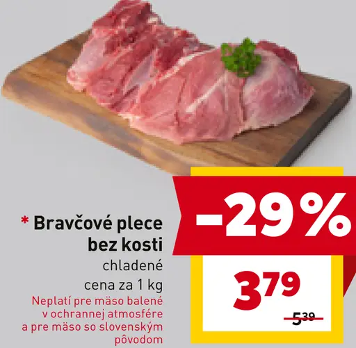 Bravčové plece bez kosti