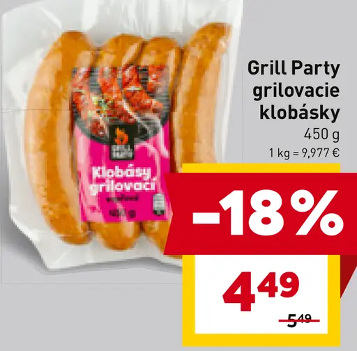Grill Party grilovacie klobásky
