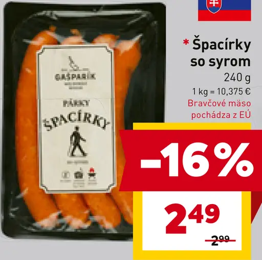 Špáčiky so syrom