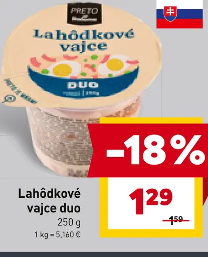 Lahôdkové vajce duo