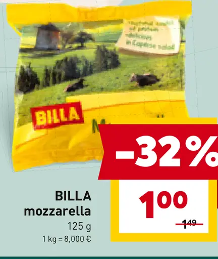 BILLA mozzarella