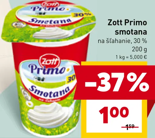Zott Primo smotana
